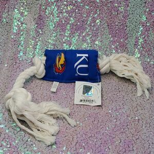 Dog Tug Rope Toy Kansas Licensed Collegiate Product